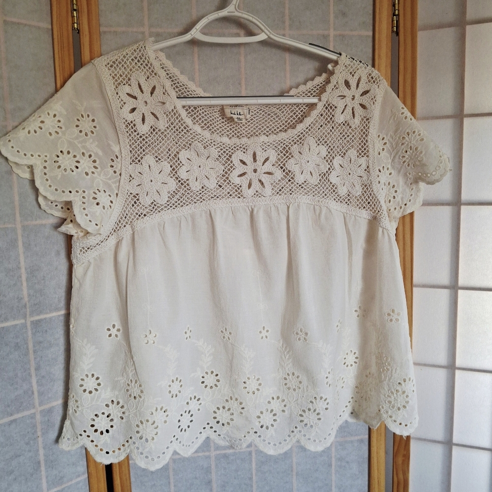 Nicole Miller Lace Blouse, Size M